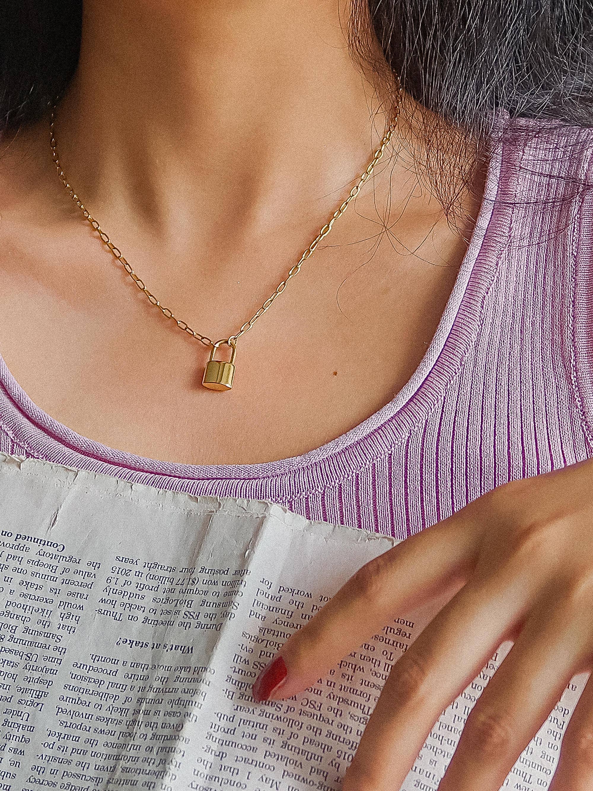 Under Lock & Key Necklace | Non-Tarnish