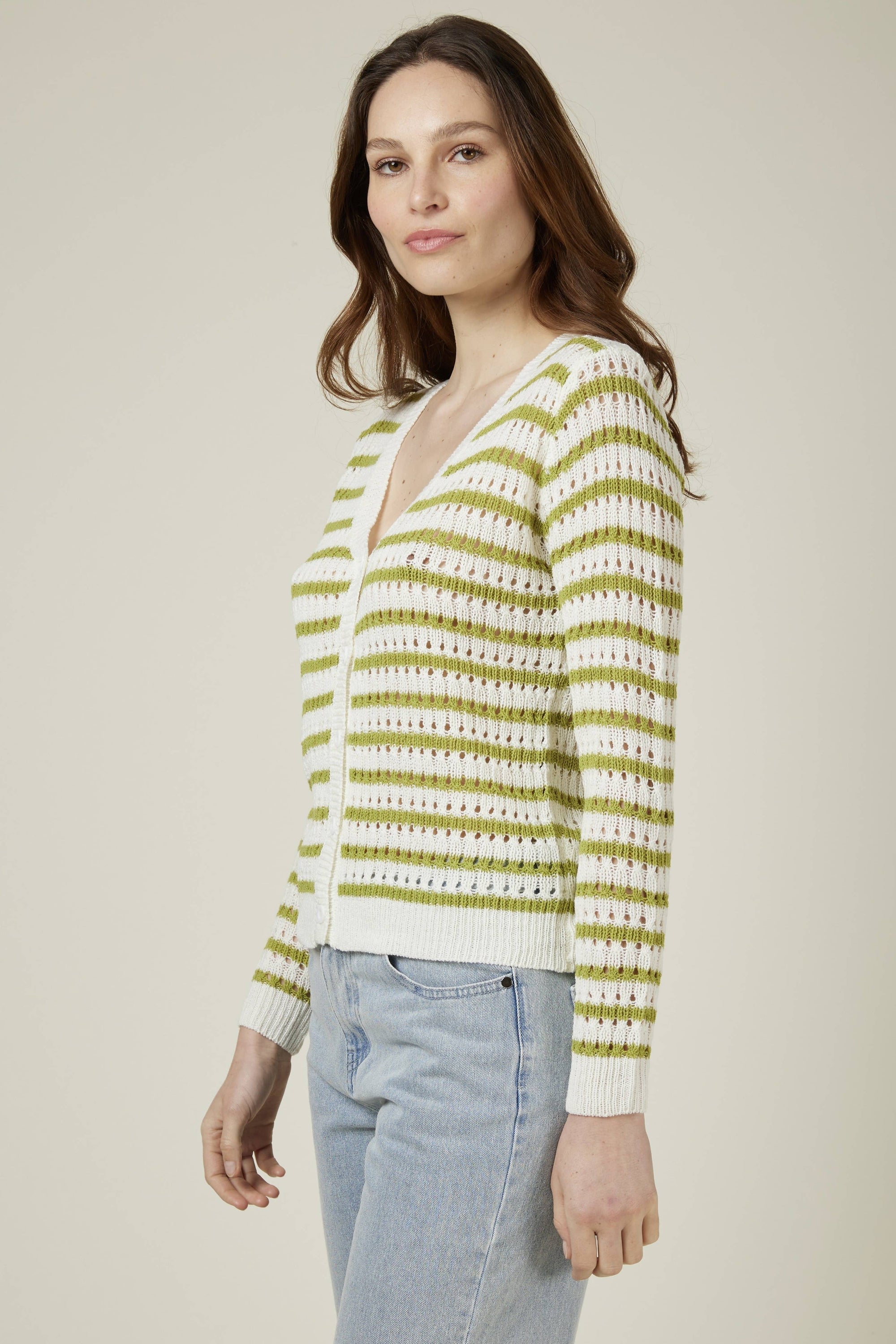 Porto Striped Cardigan