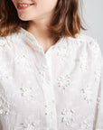 New | Greta Embroidered Floral Cotton Blouse (S-XL)