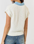 New | Drew Contrast Knit Top (S-L)