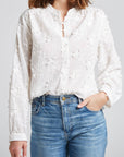 New | Greta Embroidered Floral Cotton Blouse (S-XL)