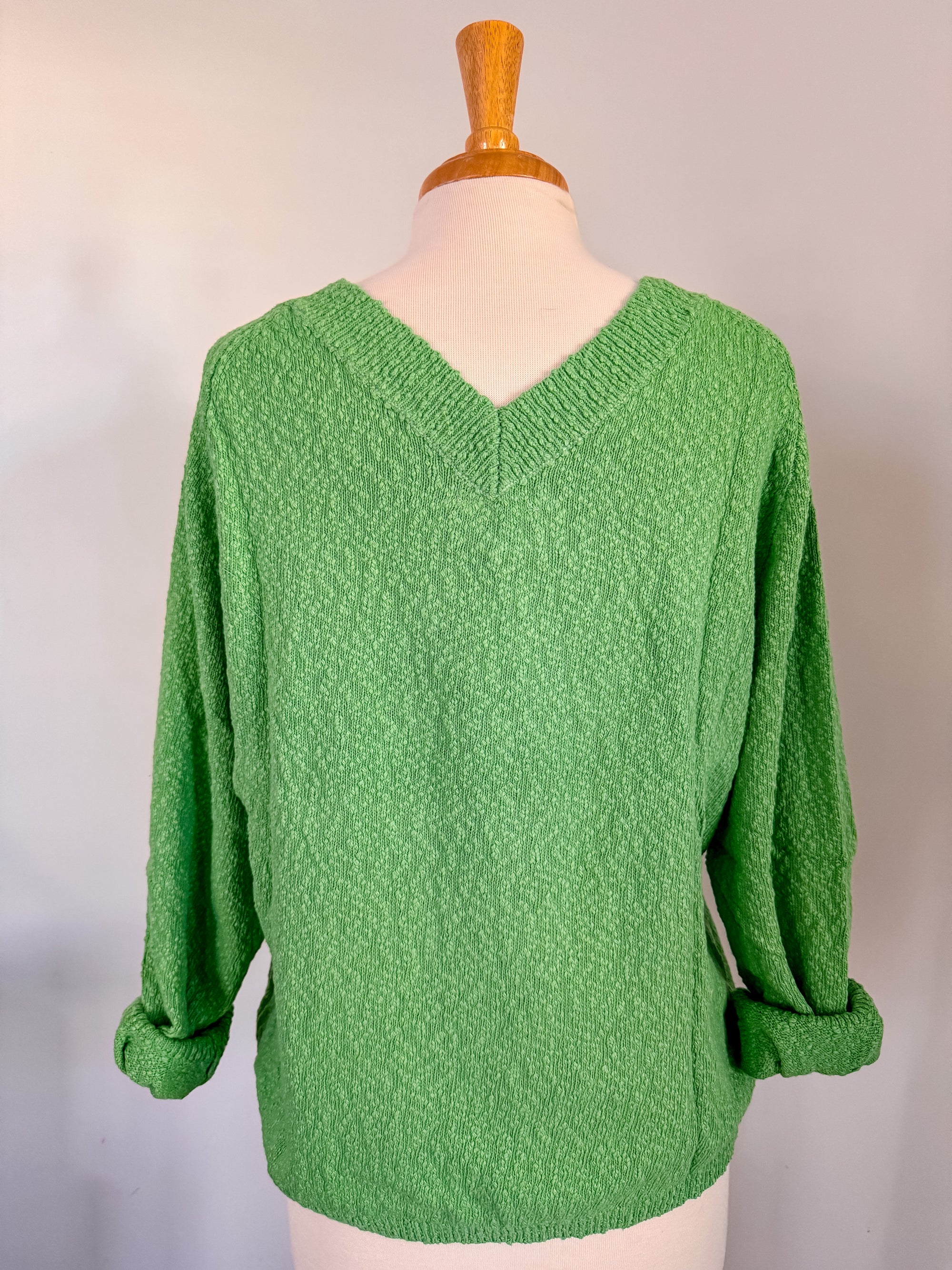 Gabby Green Textured Sweater