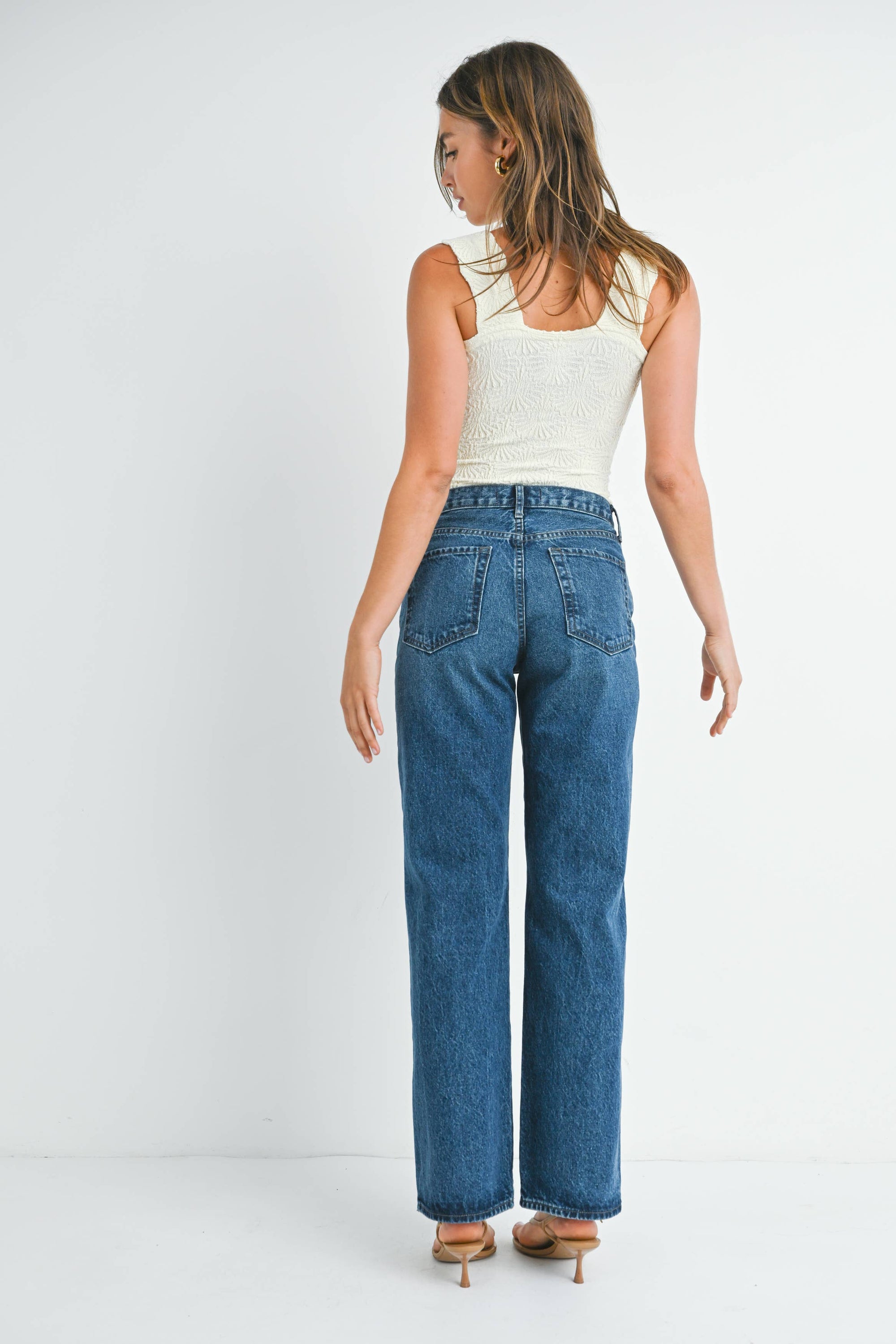 New | Brooks Relaxed 100% Cotton Straight Denim