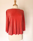 Vintage Coral Textured Top | XL