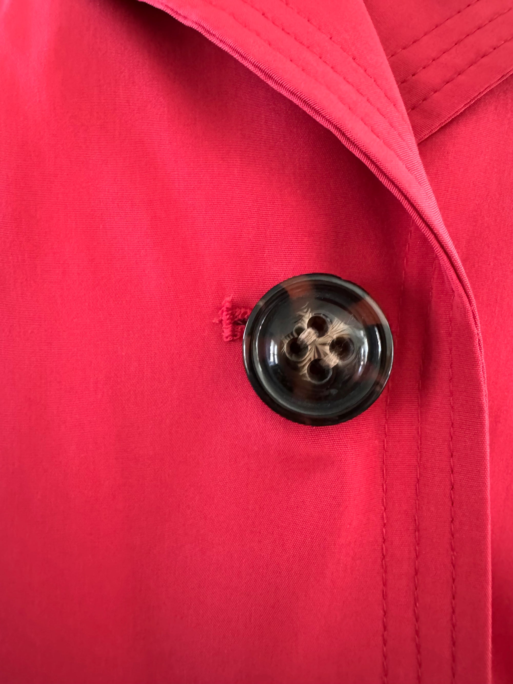 Secondhand Hot Pink Belted Trench Coat | ESPRIT Size L