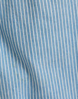 New | Drawstring Cotton Chambray Striped Pants (S-3X)