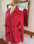 Secondhand Hot Pink Belted Trench Coat | ESPRIT Size L