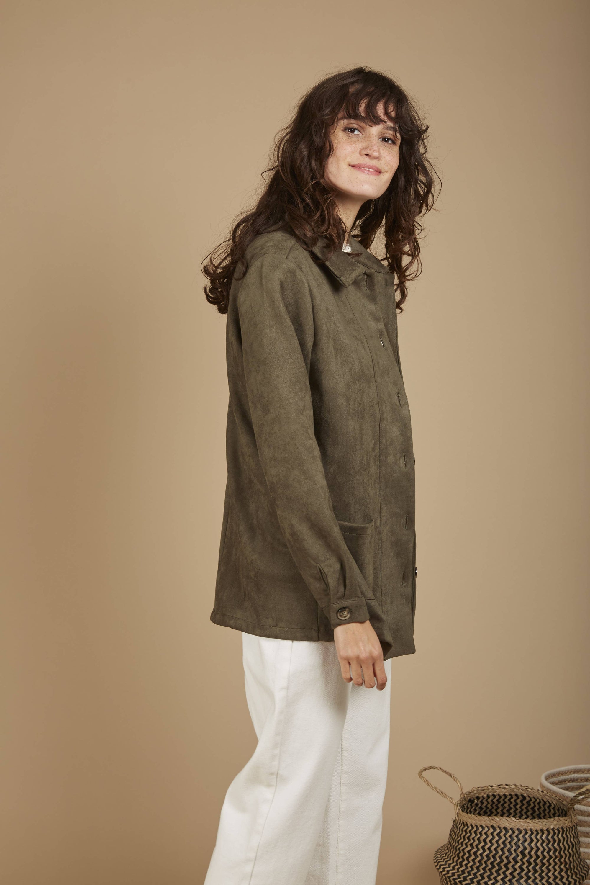 Vera Suede Workers' Jacket