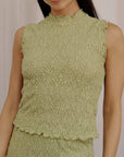 Delaney Top | Lace Mock Neck Top
