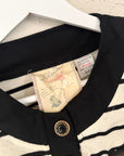 Vintage Striped Cardigan Top | Size M
