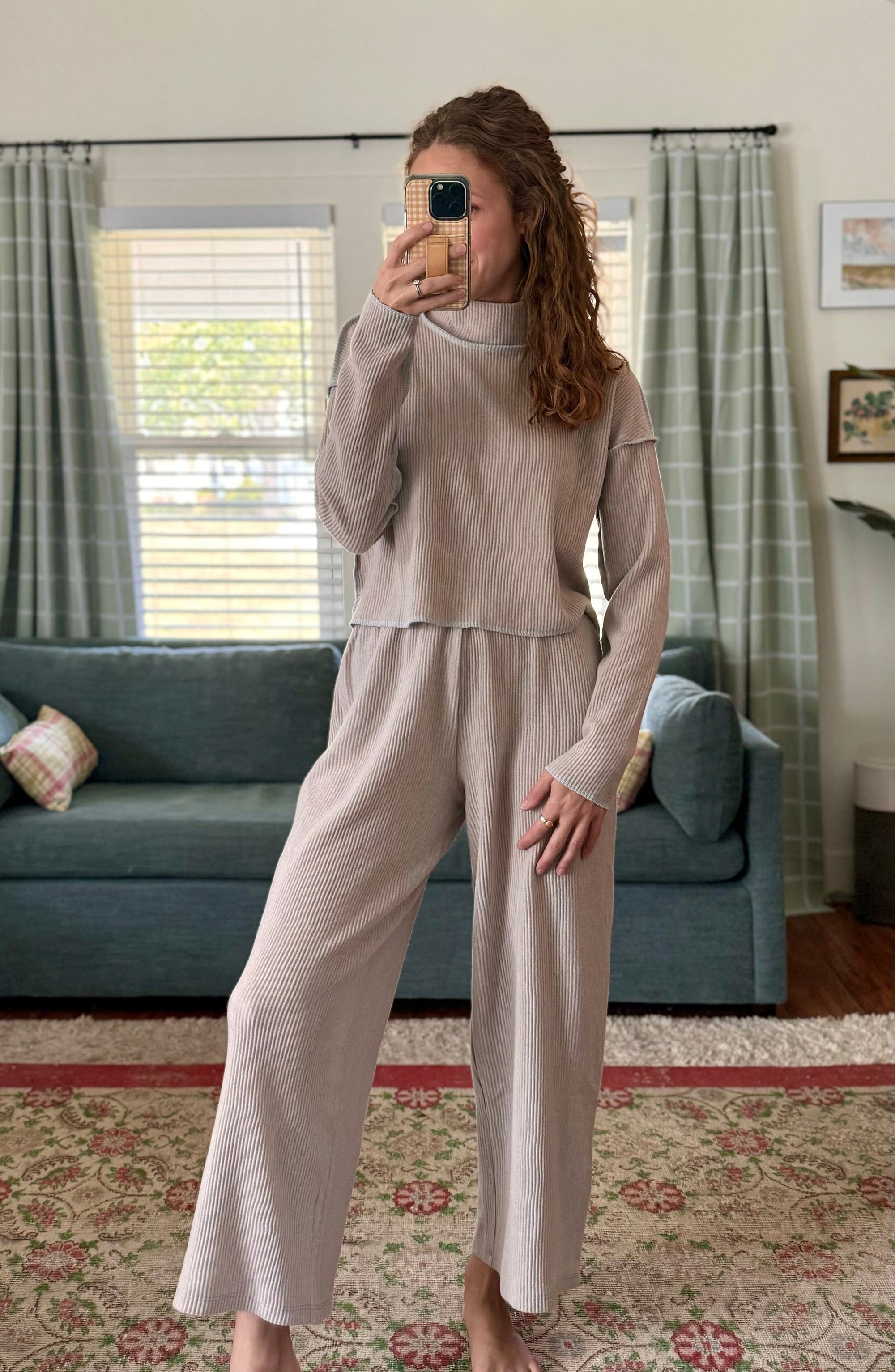 Winnie Ribbed Turtleneck Top