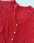 Preloved Crochet Button Front Top | Size M/L