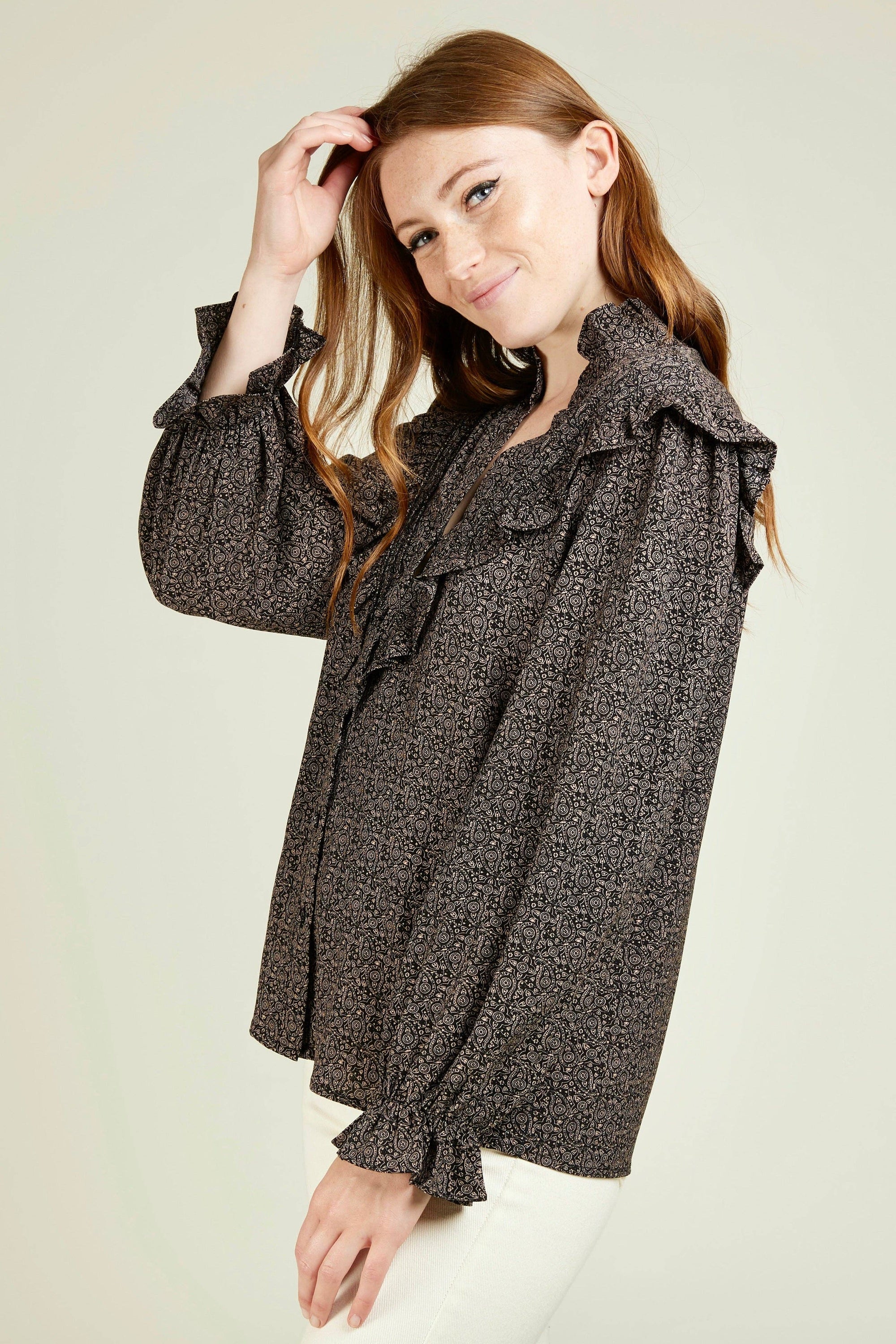 Clarence Ruffle Blouse
