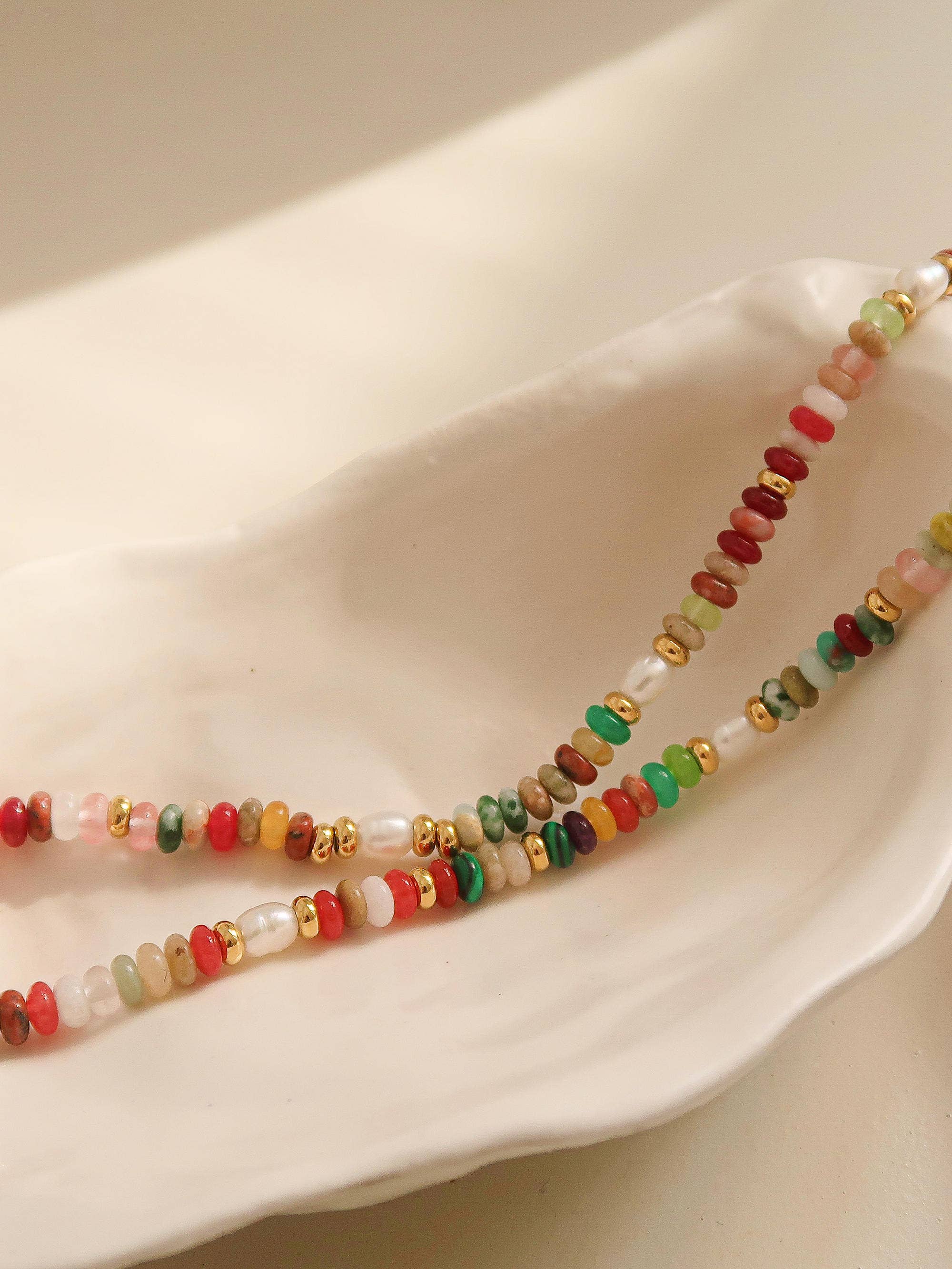 Jewel Multi-Color Beaded Necklace