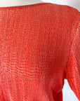 Vintage Coral Textured Top | XL
