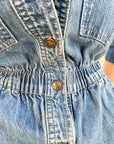 Vintage 80’s Utility Denim Jumpsuit | Size S/M