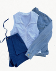 Cleo Utility Denim Shorts