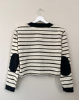 Vintage Striped Cardigan Top | Size M