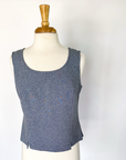 Vintage Dusty Blue Structured Tank | Size 10P