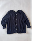 Vintage Oversized Natural Fiber Knit Cardigan | Size 1X