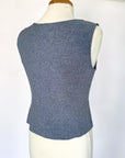 Vintage Dusty Blue Structured Tank | Size 10P