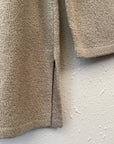 Vintage Oatmeal Textured Tunic Sweater | Size M