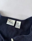 Vintage Oversized Natural Fiber Knit Cardigan | Size 1X