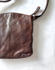 Dark Brown Leather Satchel Bag