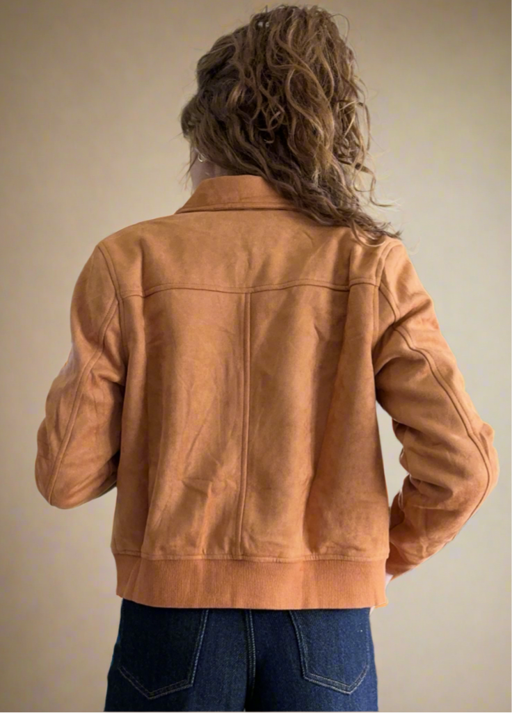 Miley Suede Bomber Jacket