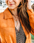 Miley Suede Bomber Jacket