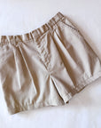 Upcycled Vintage Pleated Trouser Shorts | Size M/L