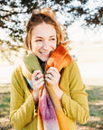 Chunky Plaid Multi Color Brushed Scarf