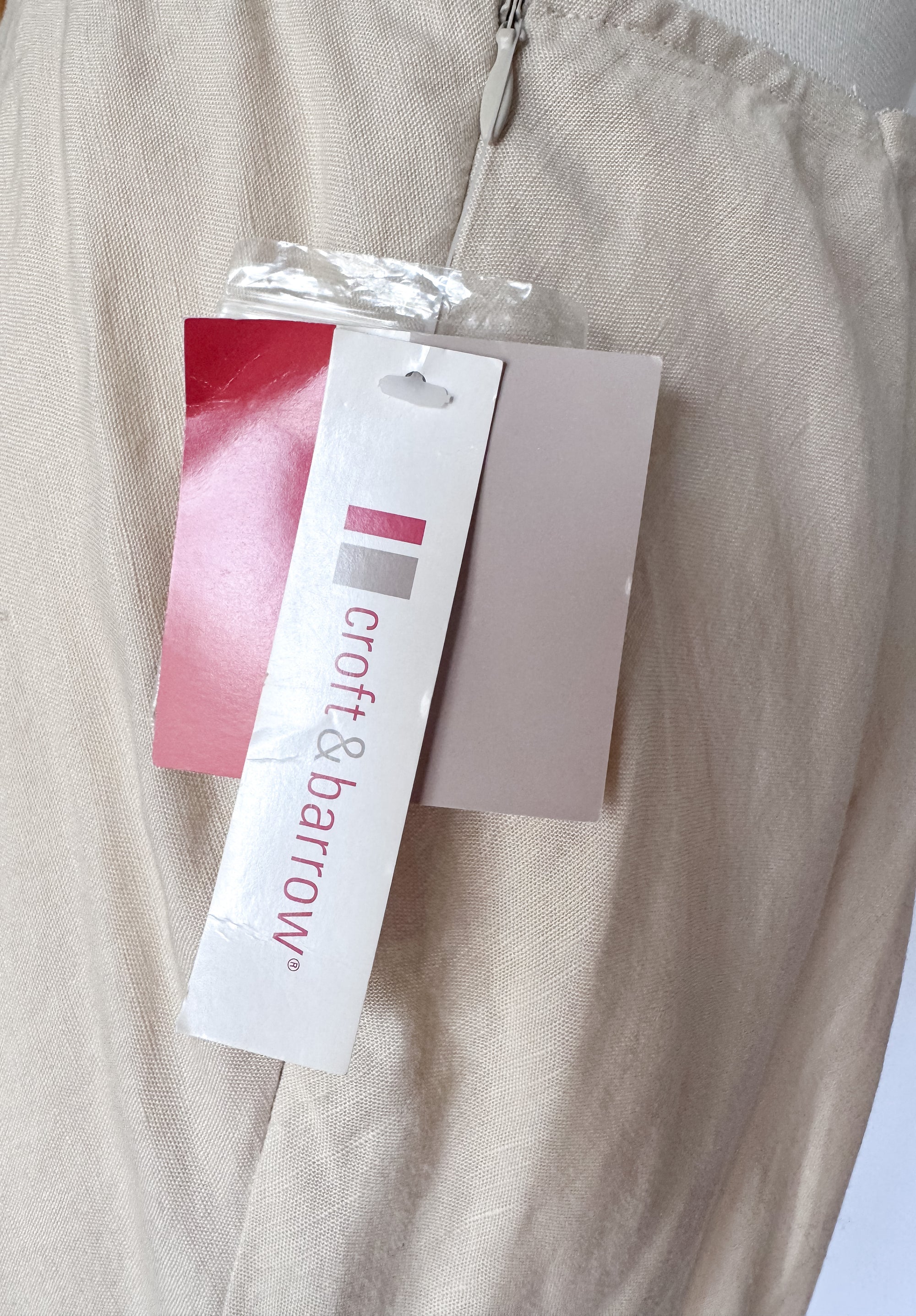 Vintage Linen Blend Midi Skirt NWT | Size L