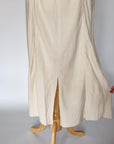 Vintage Linen Blend Midi Skirt NWT | Size L