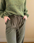 Callie Corduroy Elastic Waist Pants