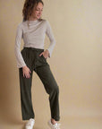 Callie Corduroy Elastic Waist Pants