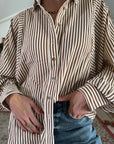 Sadie Textured Stripe Top