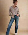 Sadie Textured Stripe Top
