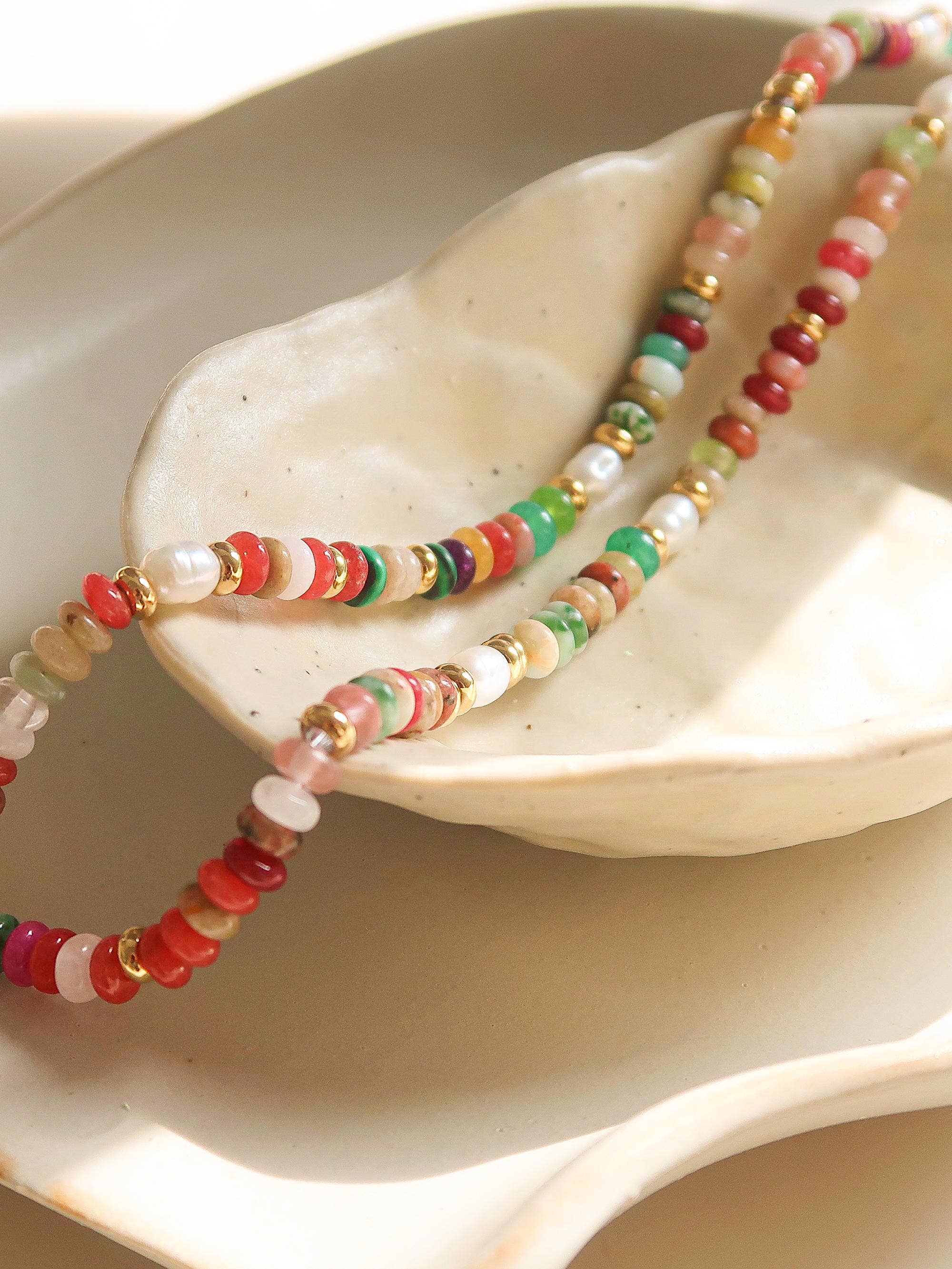Jewel Multi-Color Beaded Necklace