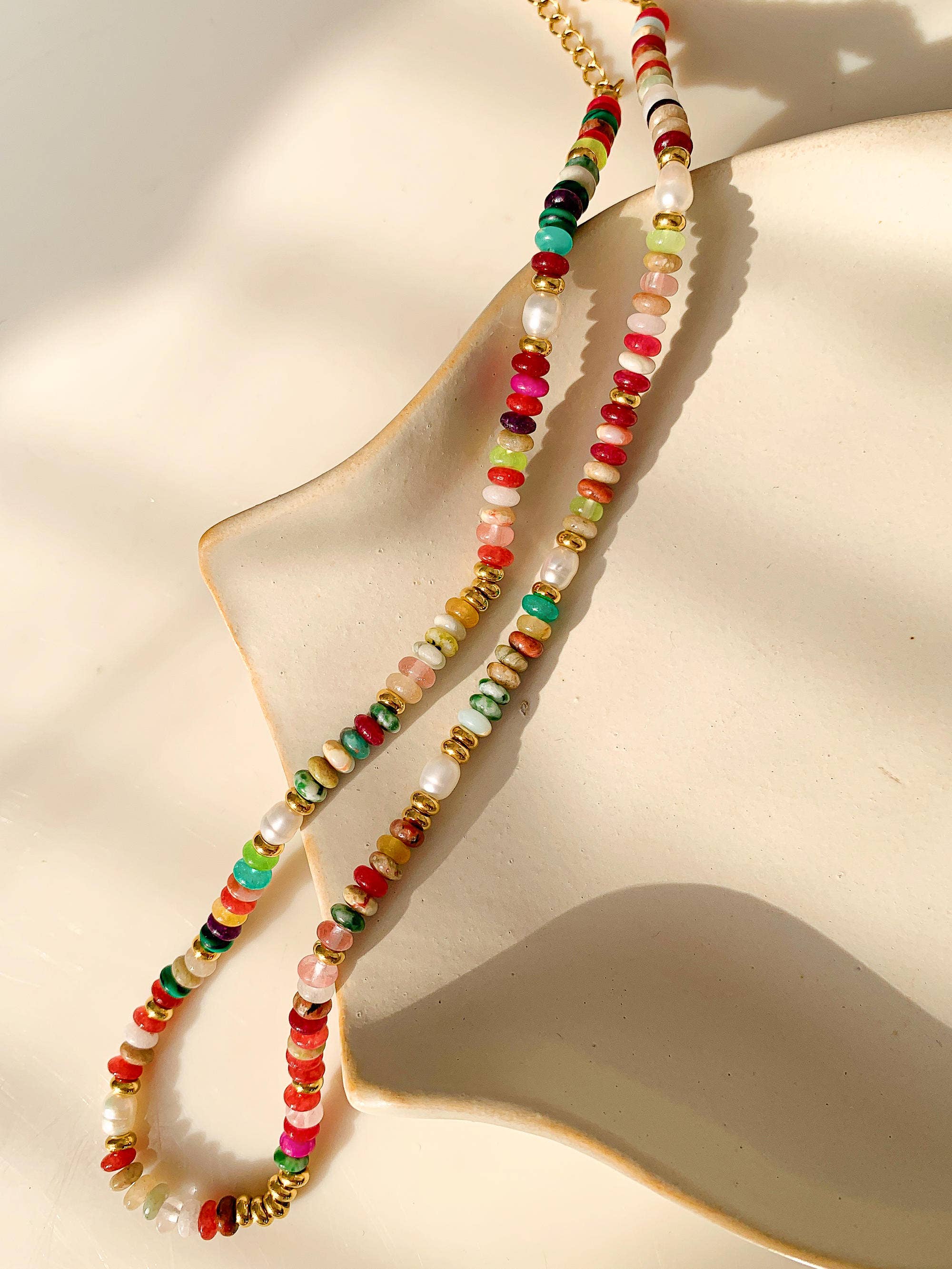 Jewel Multi-Color Beaded Necklace