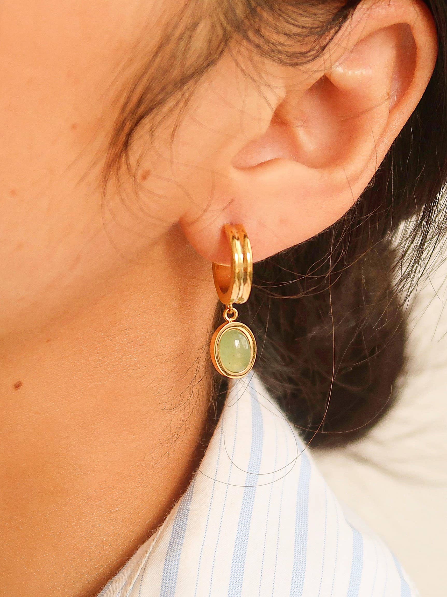 Whitnee Green Dainty Dangle Earring