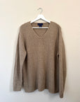 Preloved Tan Chunky Knit Sweater