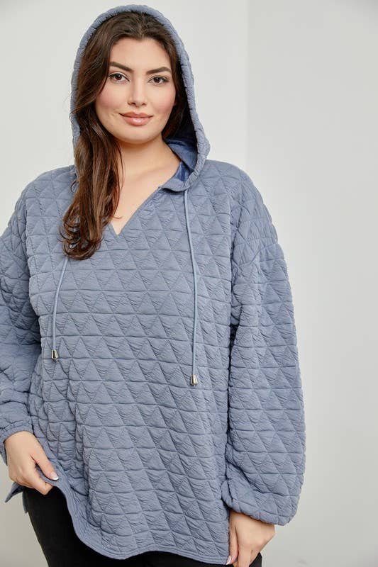 Quilted Hoodie Top