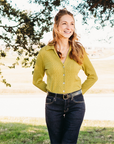 Becca Collared Button Down Textured Knit Shirt