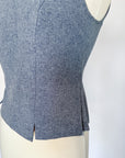 Vintage Dusty Blue Structured Tank | Size 10P