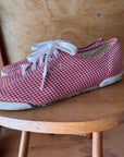 Vintage Red Gingham Shoes | Size 7