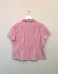Vintage Pink & Red Stripe Top