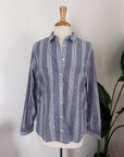 Preloved Cotton Striped Shirt | Size XL