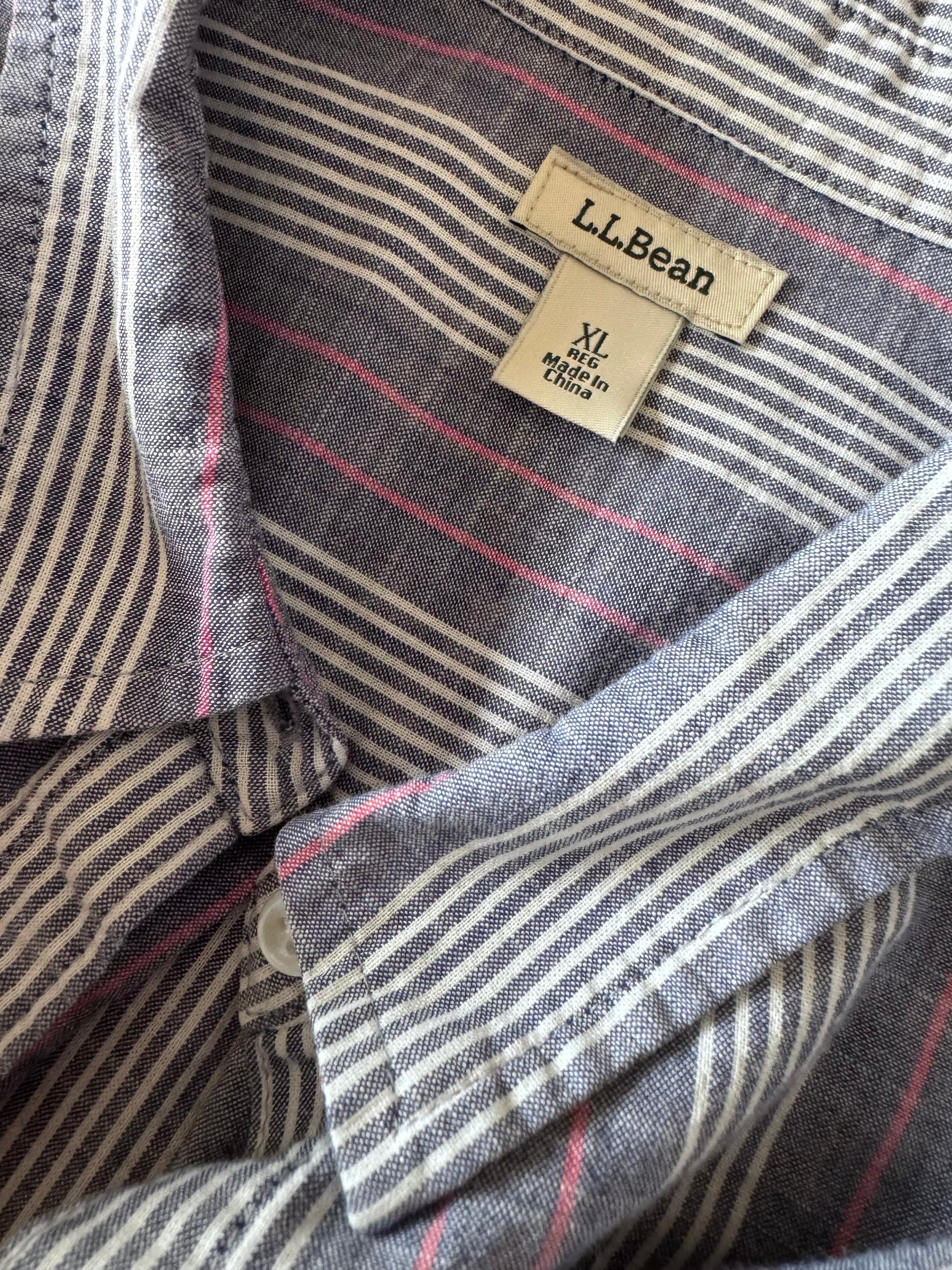 Preloved Cotton Striped Shirt | Size XL