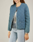 Quilted Denim Jacket